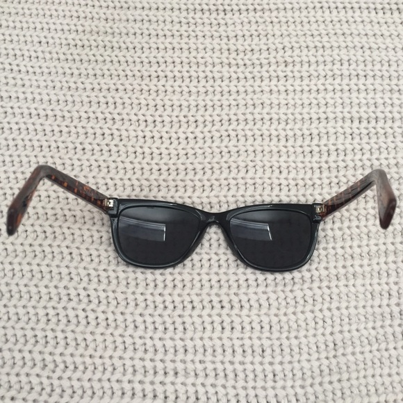Cole Haan Black Two-Tone Wayfarer Sunglasses main image 5